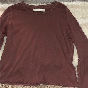 A&F Dark Purple Long sleeve top